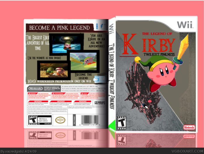 Legend of Kirby: Twilight Pinkness box art cover