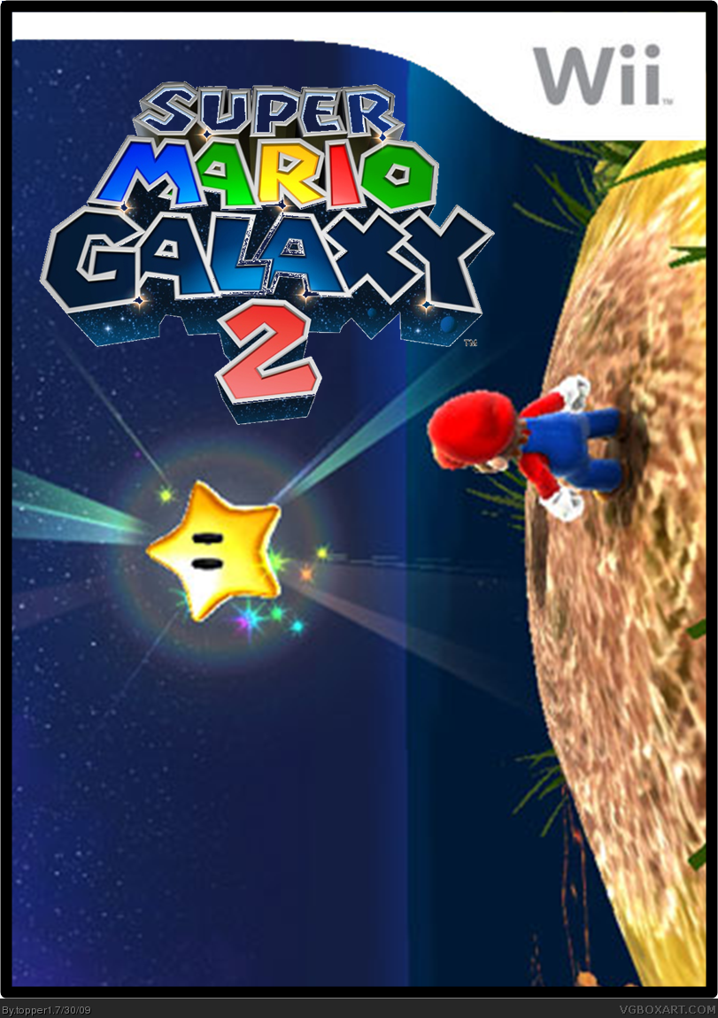 Super Mario Galaxy 2 Wii Box Art Cover By Topper1