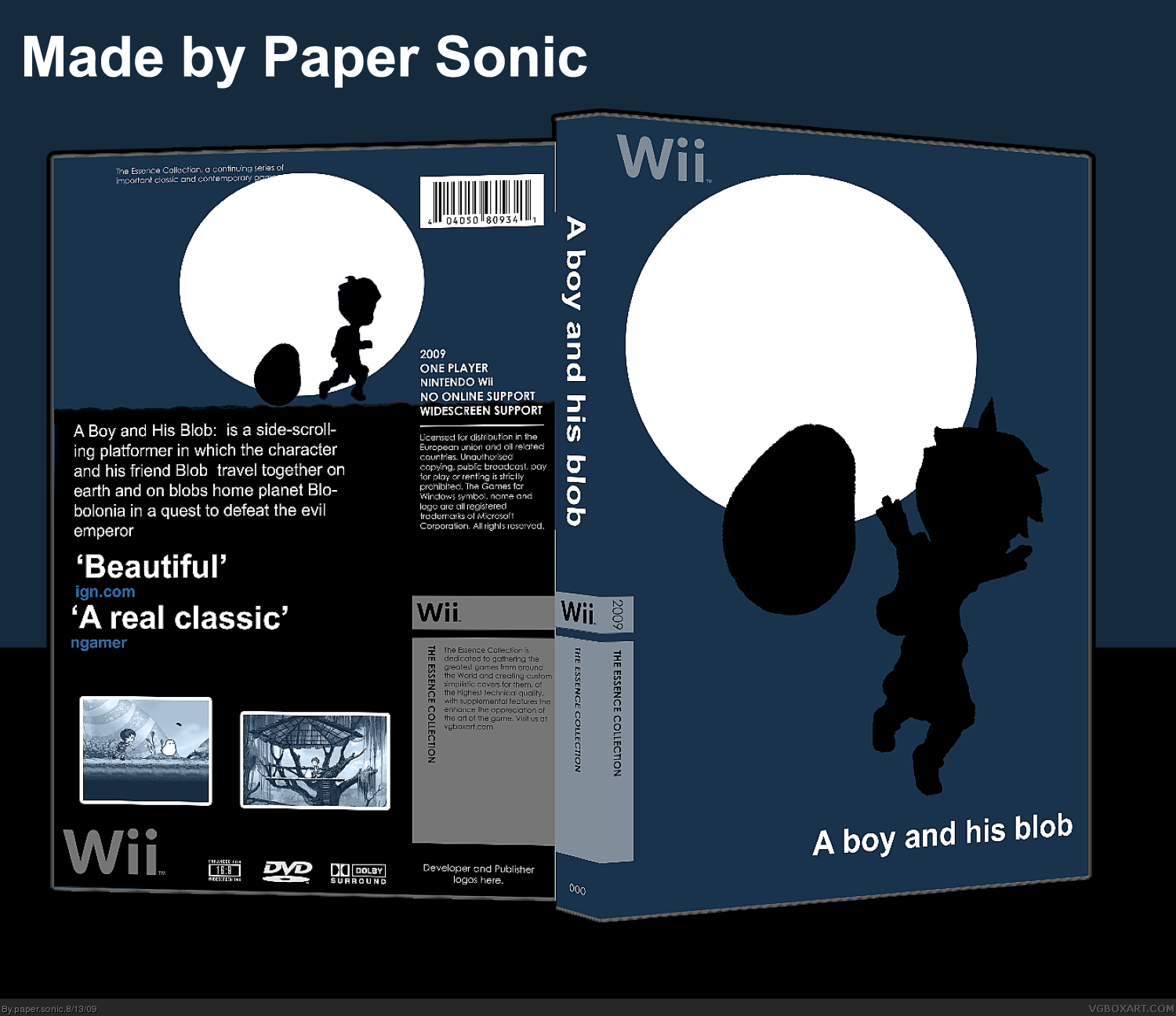 A Boy and his Blob box cover