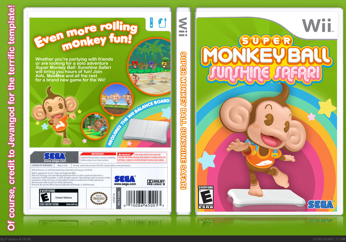 Super Monkey Ball: Sunshine Safari box cover