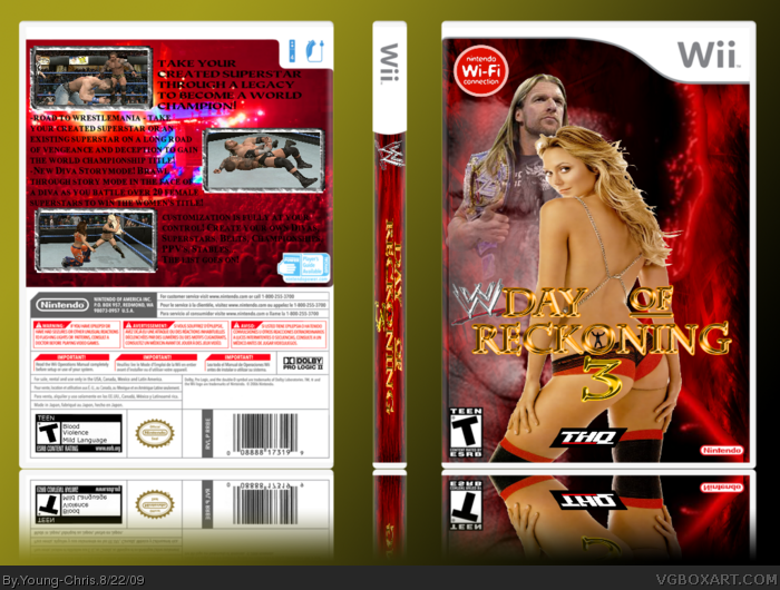 WWE Day of Reckoning 3 box art cover