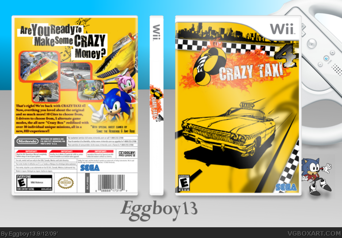 Crazy Taxi 4 box art cover