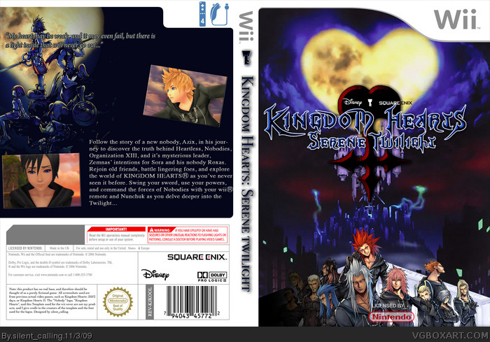 Kingdom Hearts: Serene Twilight box art cover