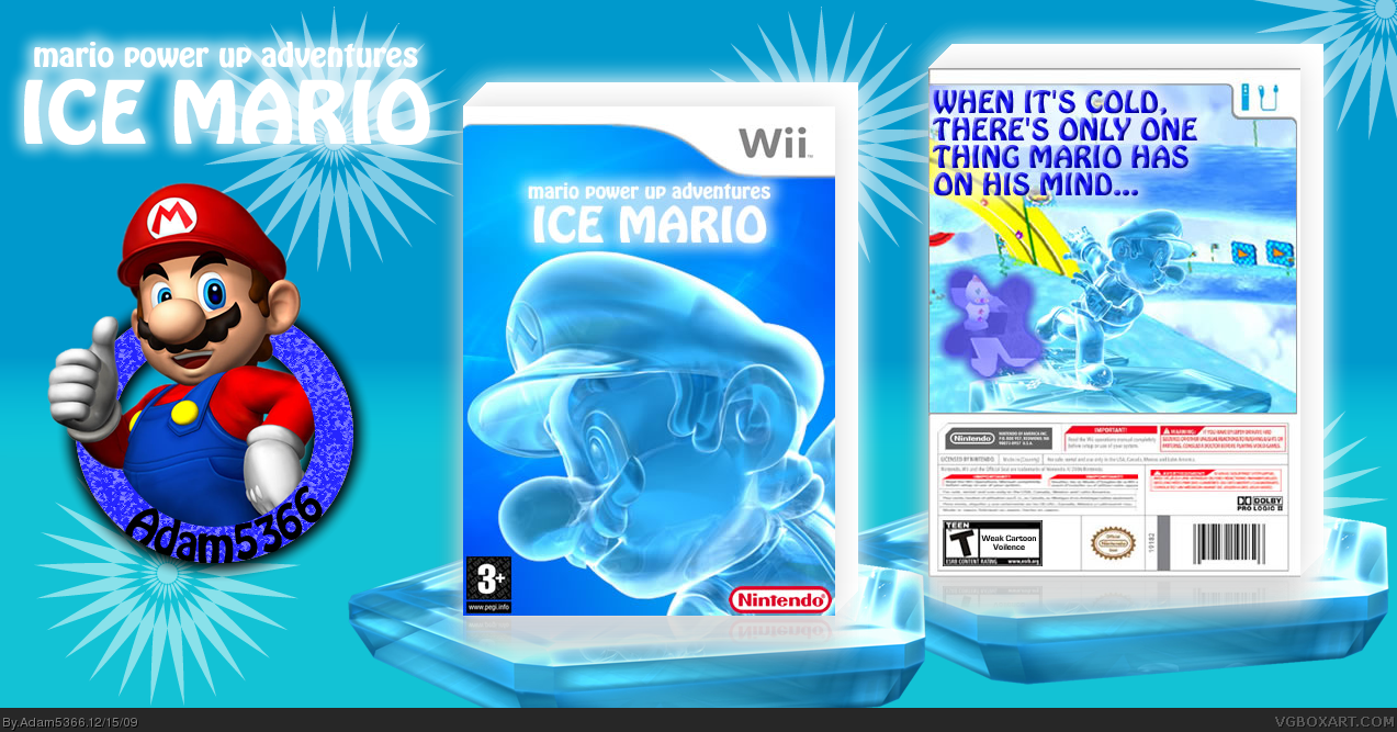 Mario Power Up Adventures: Ice Mario box cover