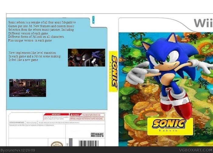Sonic Reborn box art cover