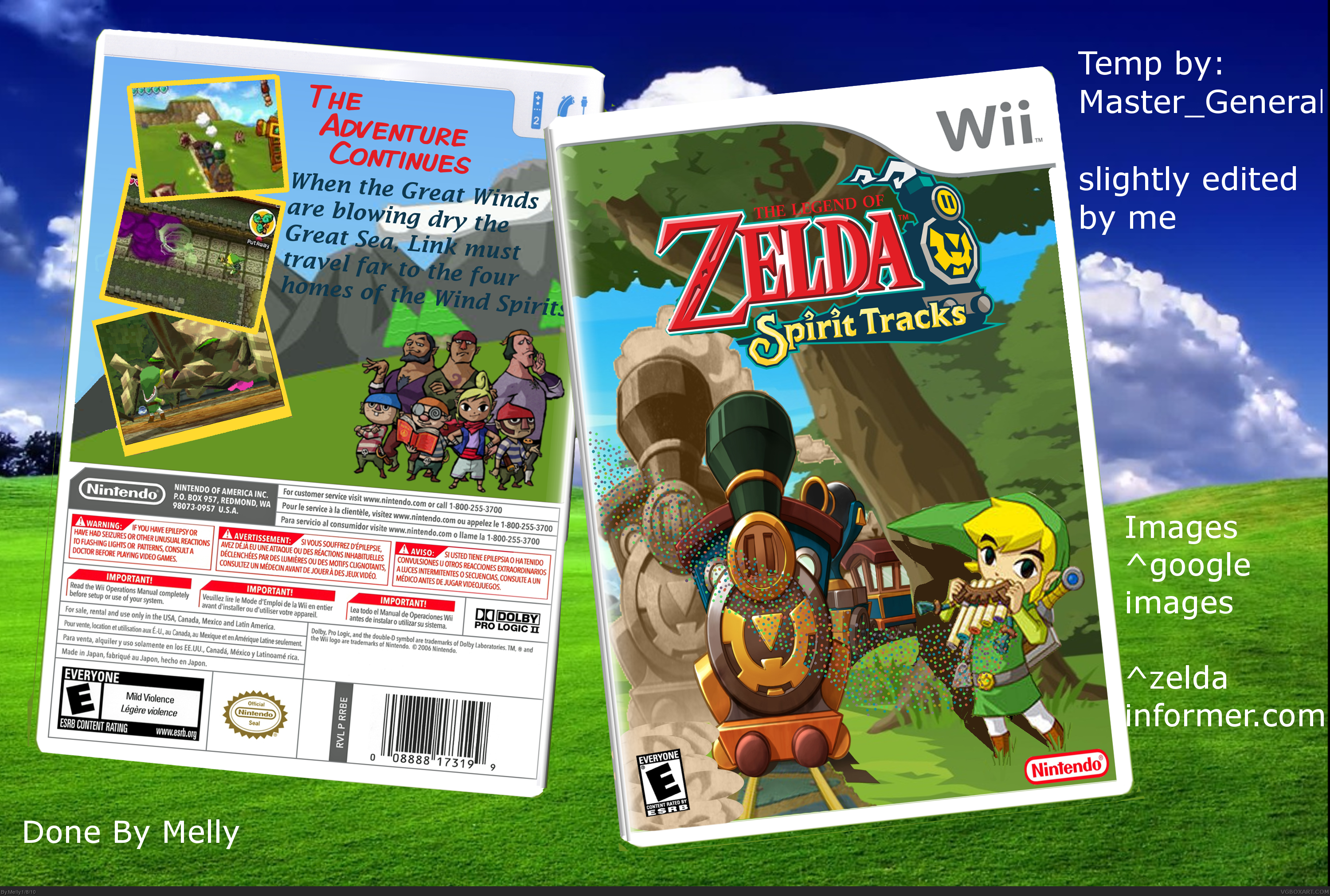 Zelda: Spirit Tracks box cover