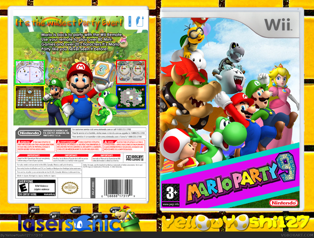Mario Party 9 box cover