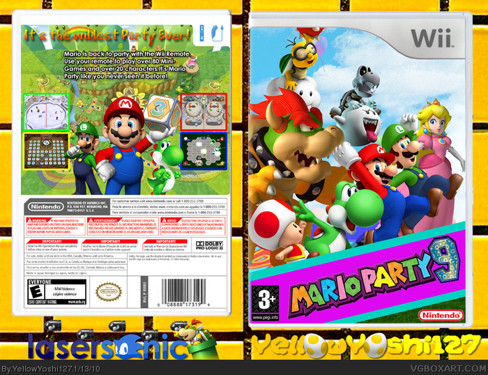 Mario Party 9 box art cover