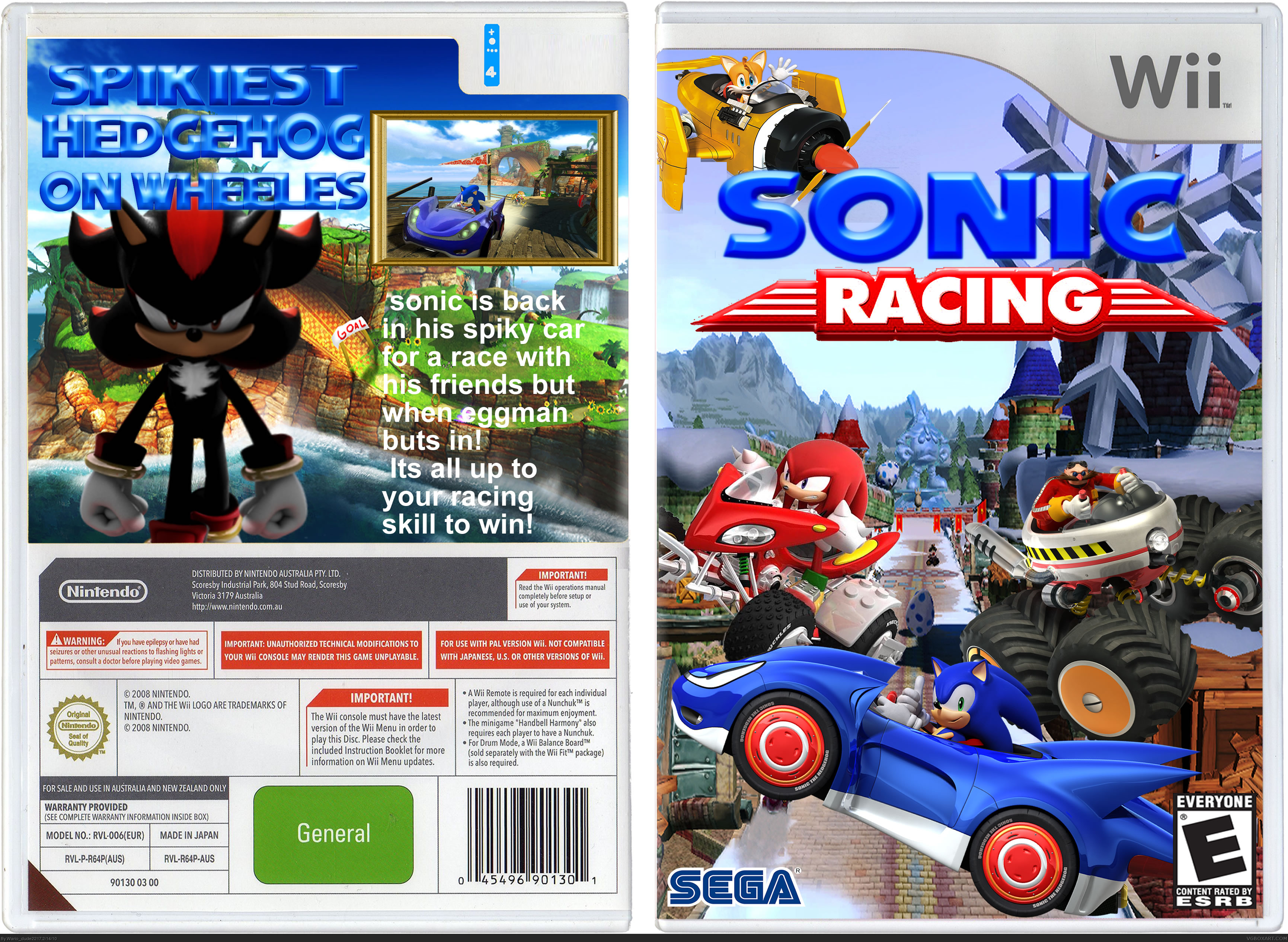 Sonic Racing box cover