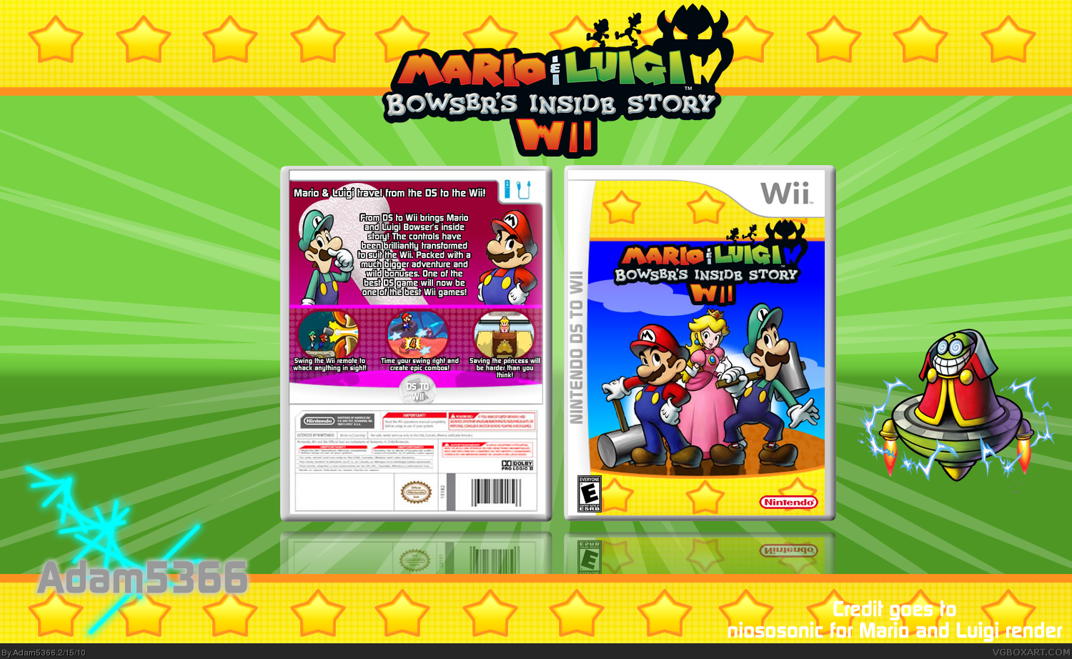 Mario & Luigi Bowser's Inside Story box cover