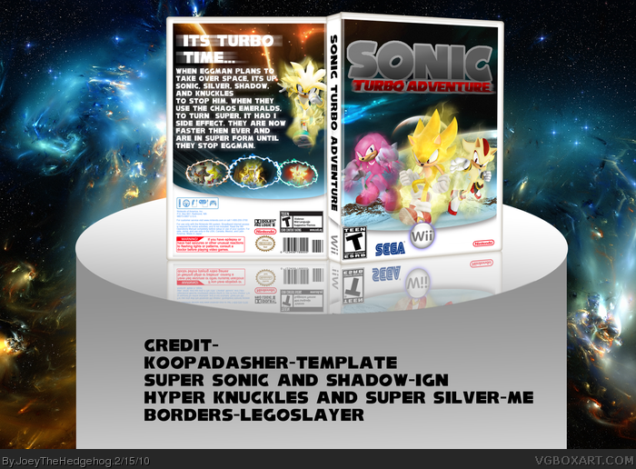Sonic Turbo Adventure box art cover