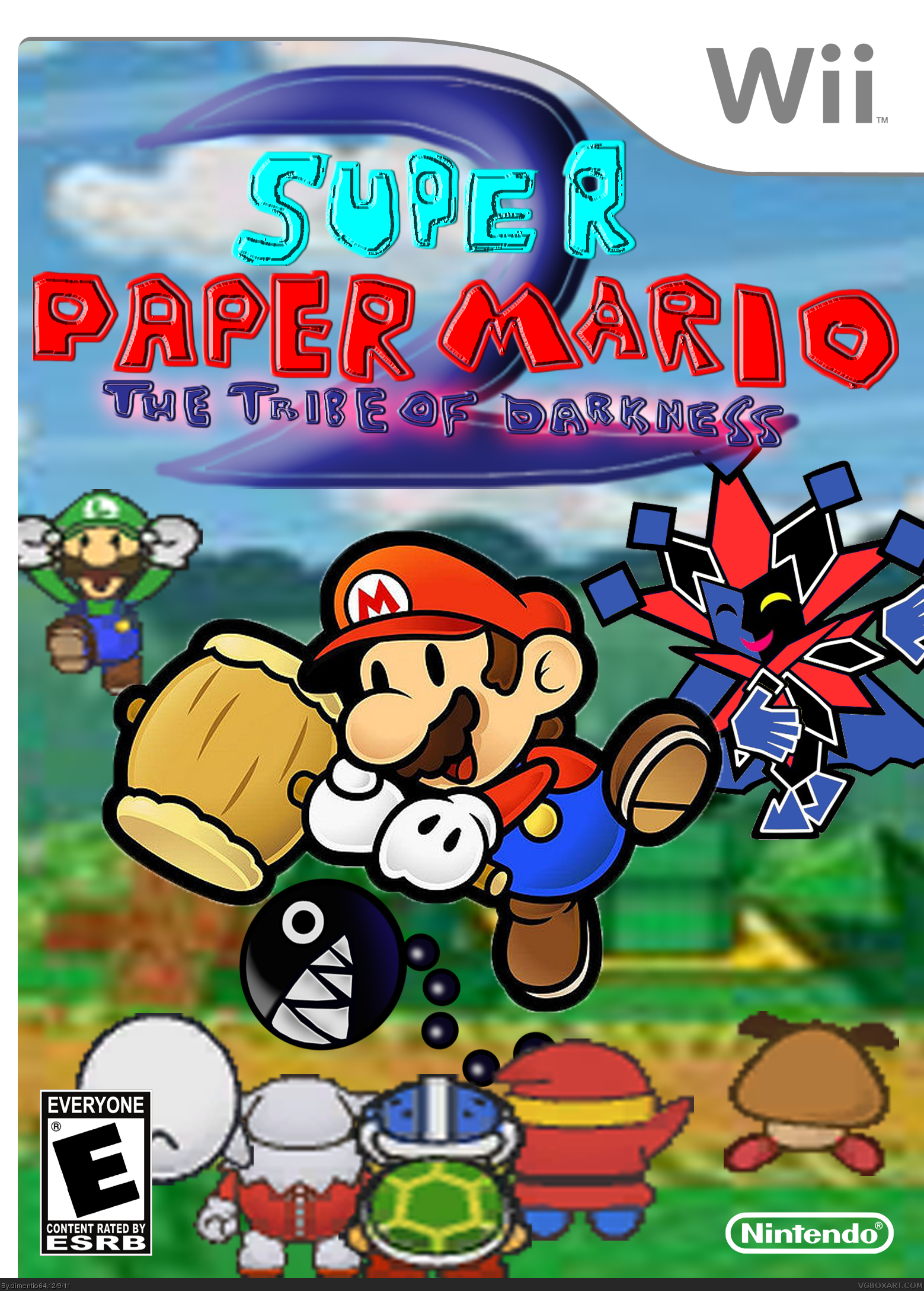 Super Paper Mario 2: The Tribe of Darkness box cover