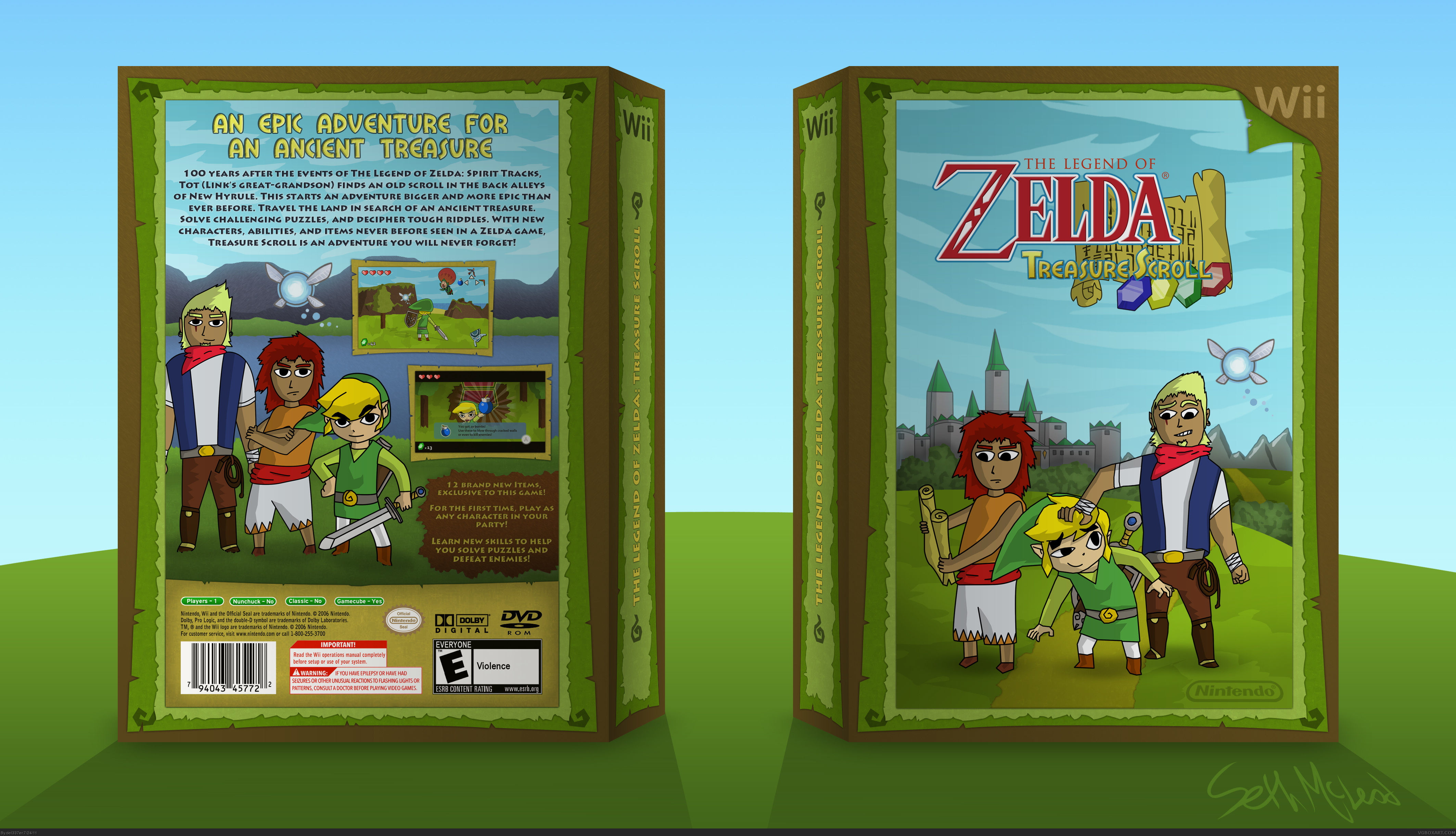 The Legend of Zelda: Tresure Scroll box cover