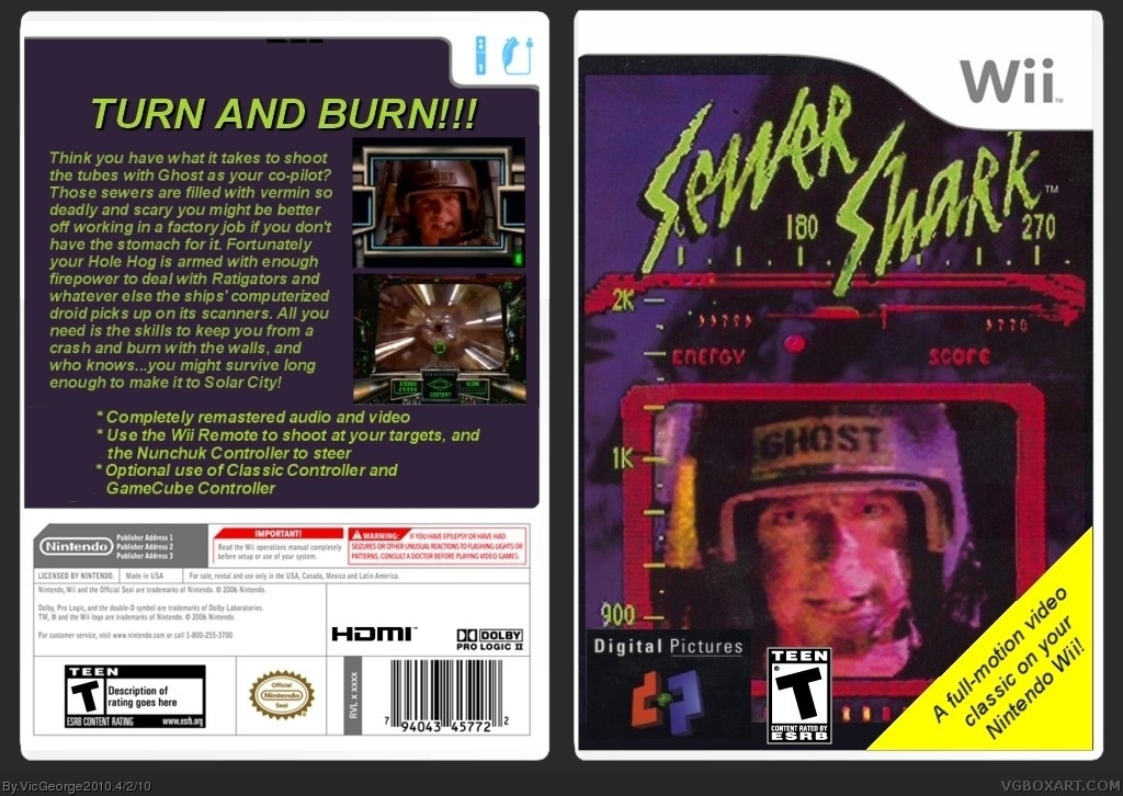 Sewer Shark box cover