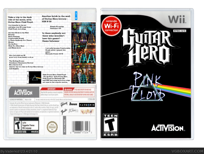 Guitar Hero: Pink Floyd box art cover