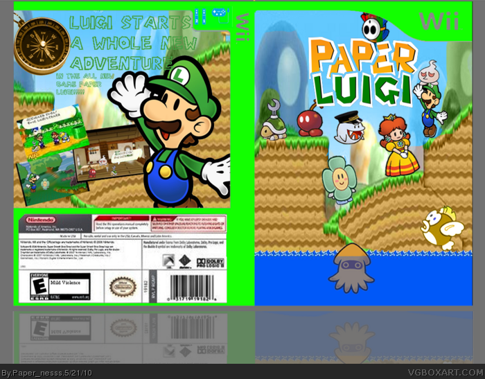 Paper Luigi box art cover