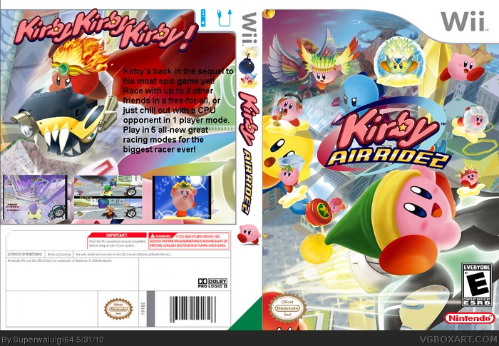 Kirby Air Ride 2 box art cover