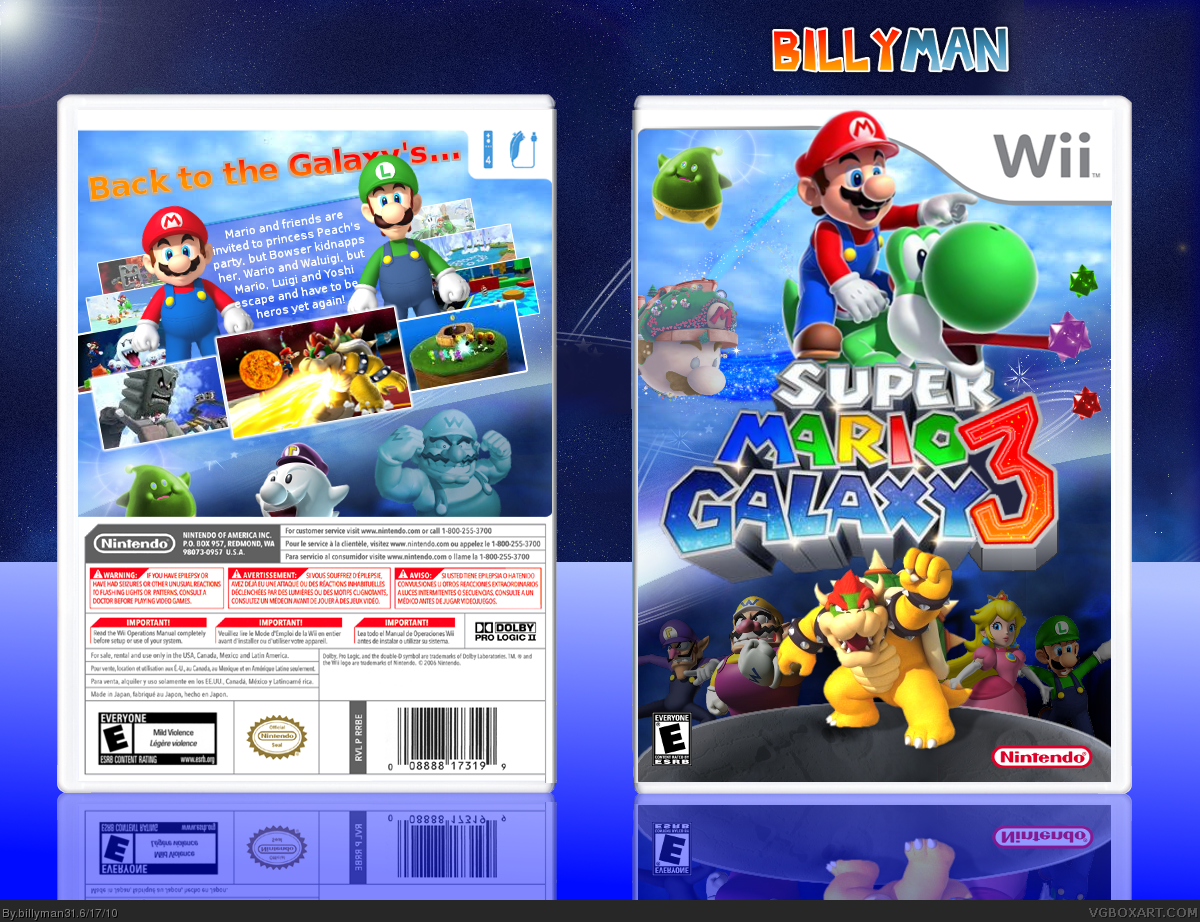 Super Mario Galaxy 3 box cover