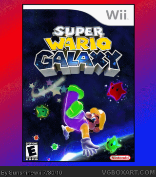 Super Wario Galaxy box cover