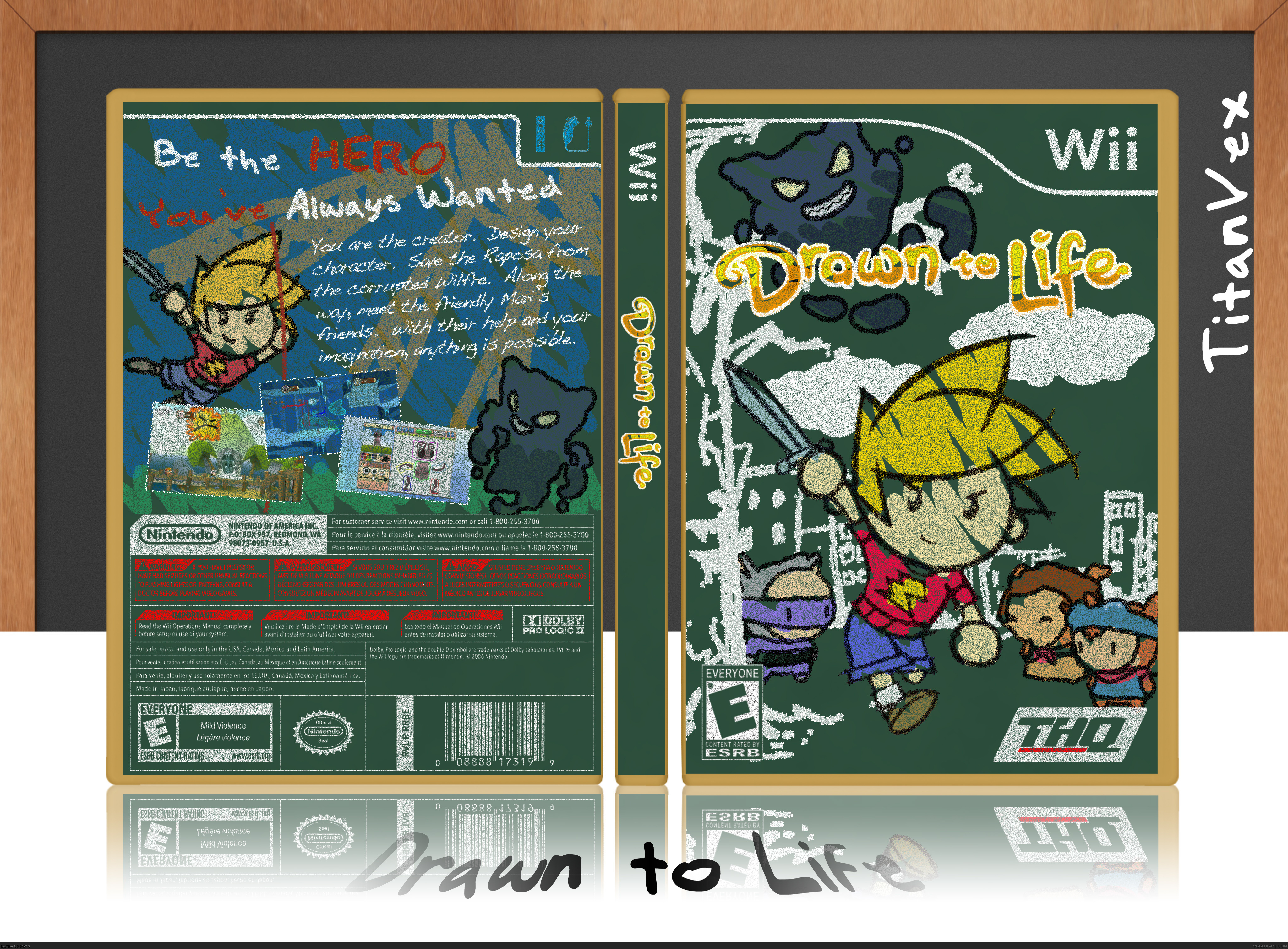 Drawn to Life: Wii box cover