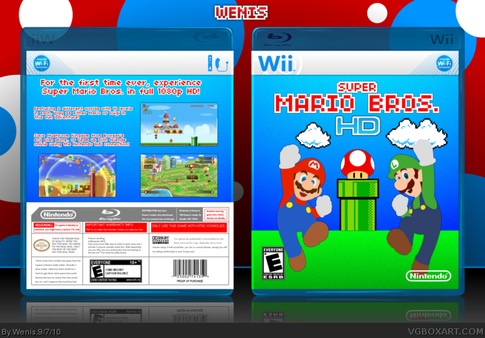 Super Mario Bros box art cover