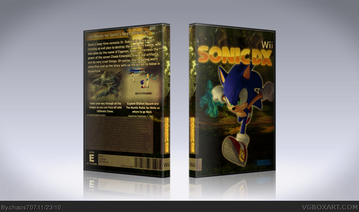 Sonic DX box art cover