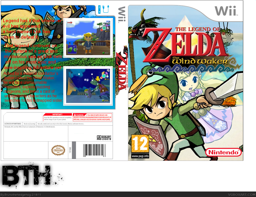 Legend of Zelda : The Wind Waker box cover