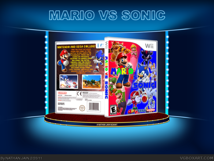 Mario vs Sonic box art cover