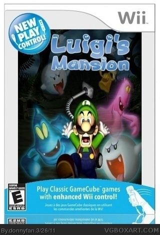 New Play Control! Luigi's Mansion box cover