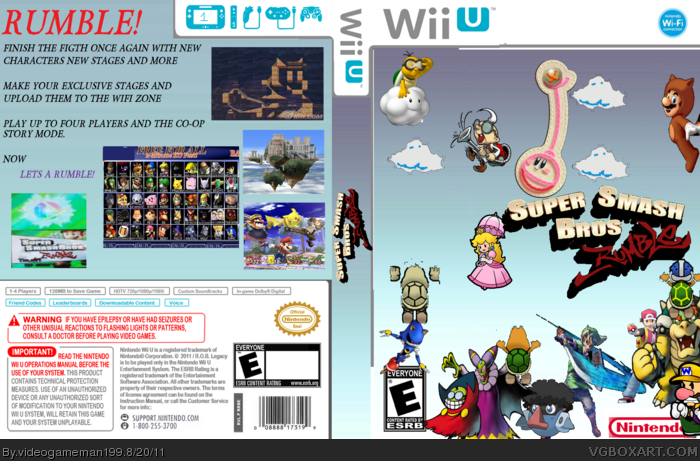 Super Smash Bros. Rumble Wii U box art cover