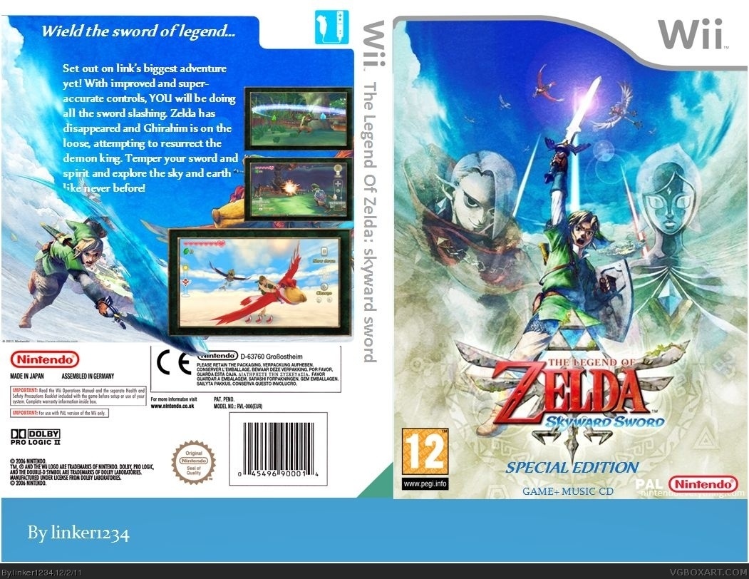 The Legend of Zelda: Skyward Sword Special Edition box cover