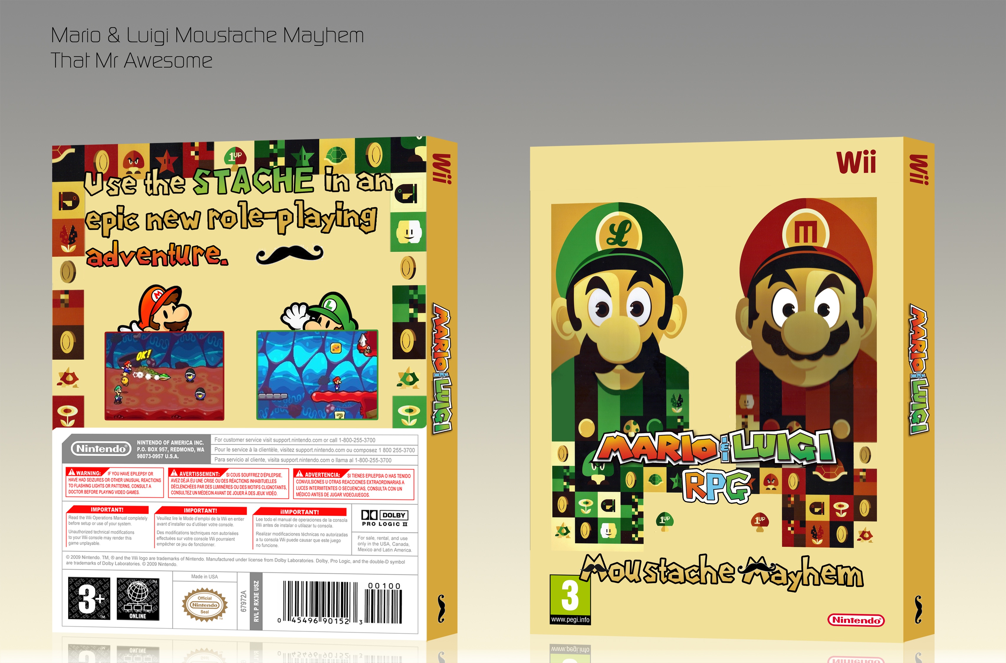 Mario & Luigi RPG: Moustache Mayem box cover