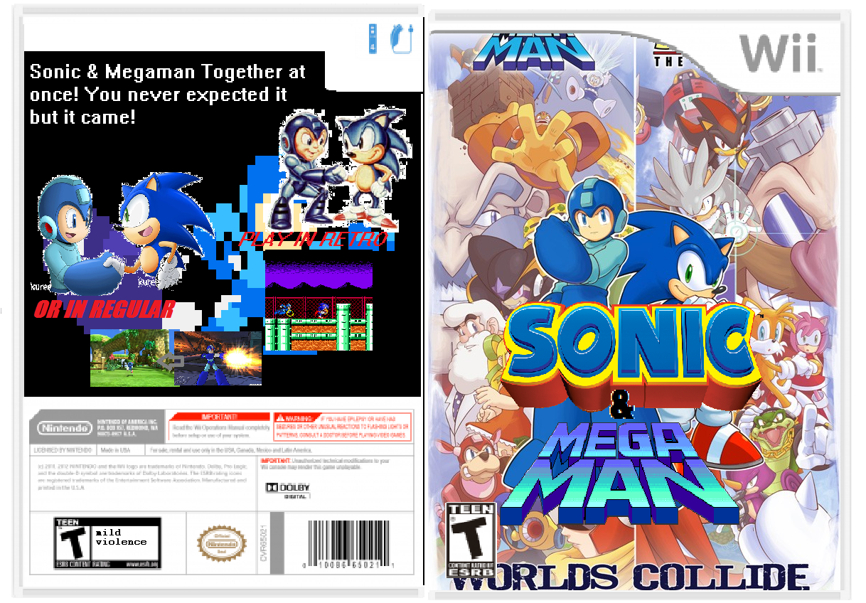 Sonic & Megaman box cover