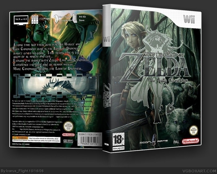 The Legend of Zelda: The Holy Creation (Game) box art cover