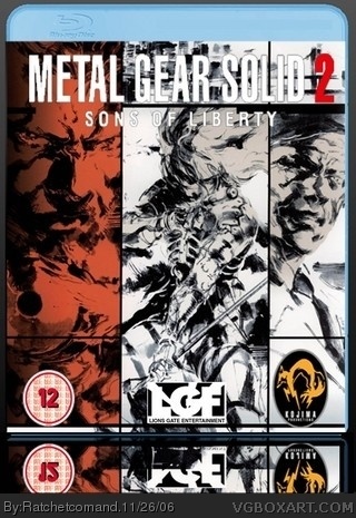 Metal Gear Solid 2 (BD Movie) box art cover