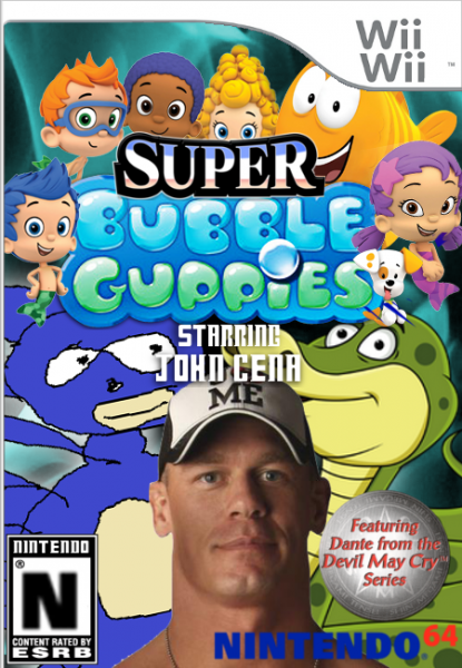 Super Bubble Guppies starring John Cena box cover