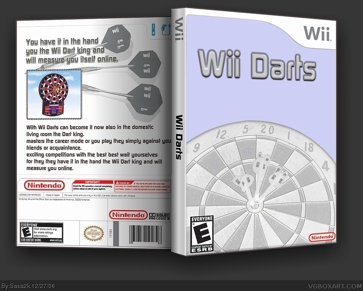 Wii Darts box cover