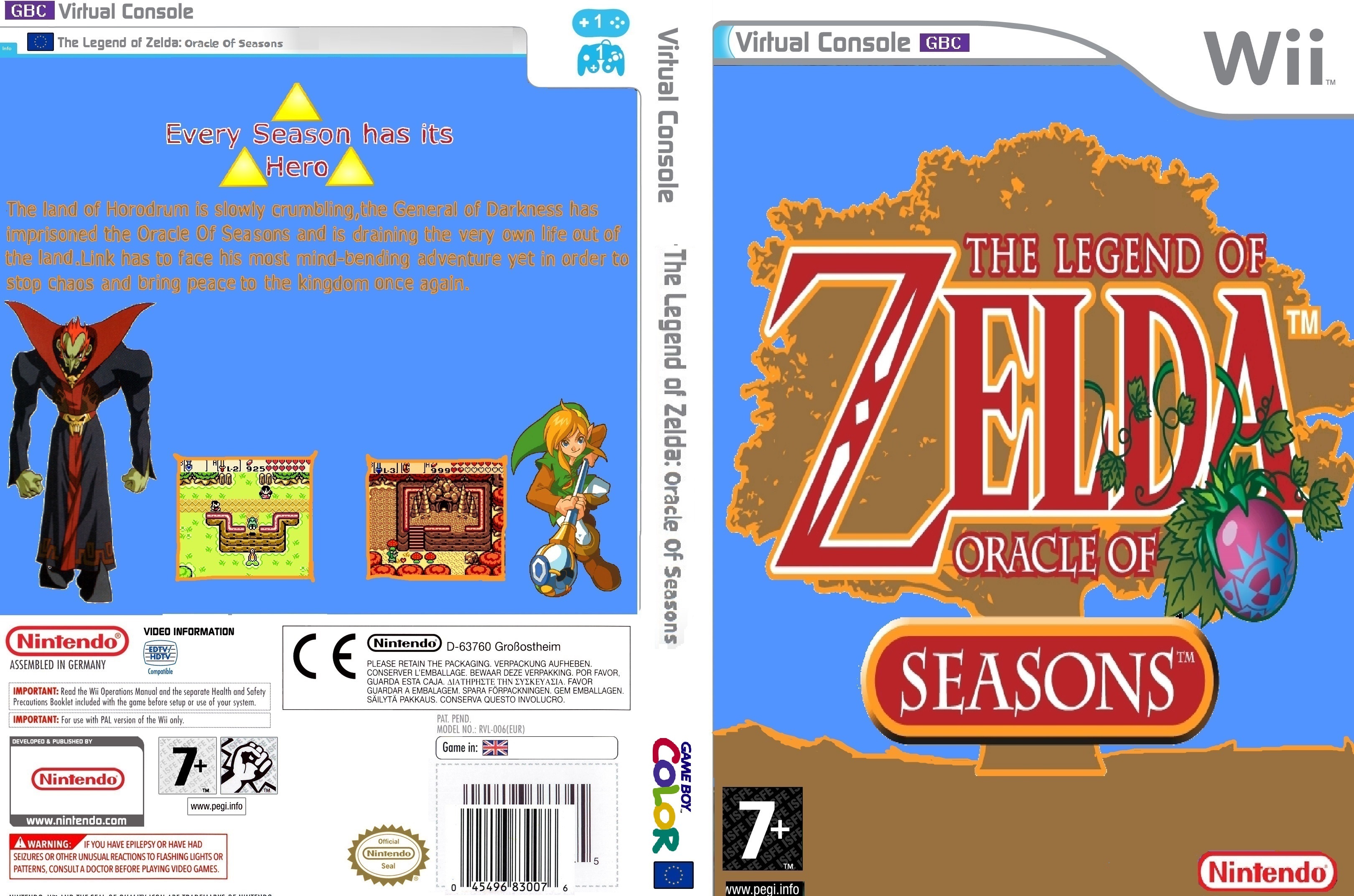 The Legend of Zelda: Oracle of Seasons box cover