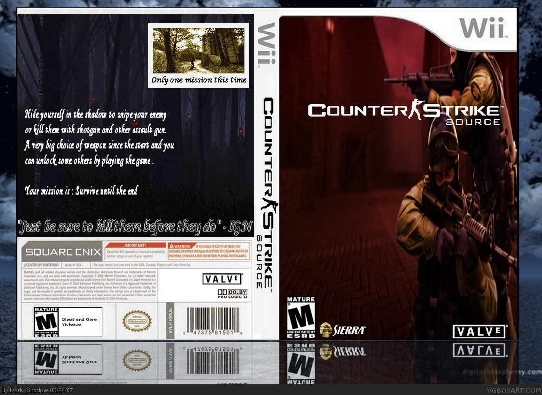 Counter Strike source box cover