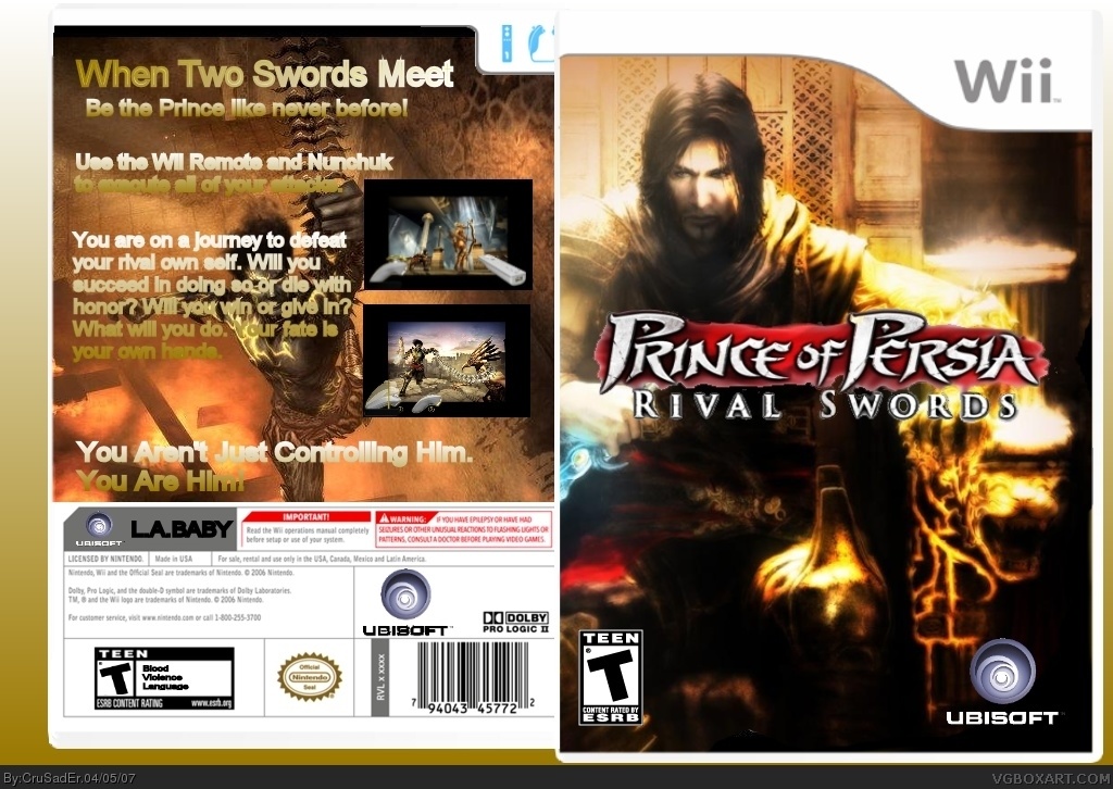Prince of Persia: Rival Swords box cover