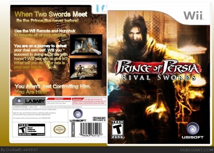 Prince of Persia: Rival Swords box art cover