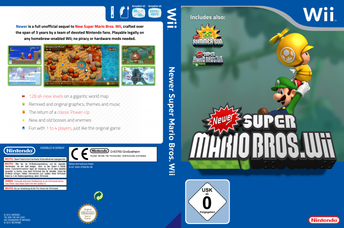 Newer Super Mario Bros. Wii box art cover