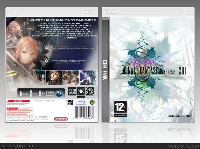 Final Fantasy Haeresis XIII box art cover