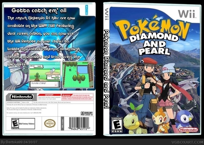 Pokemon Diamond and Pearl box art cover