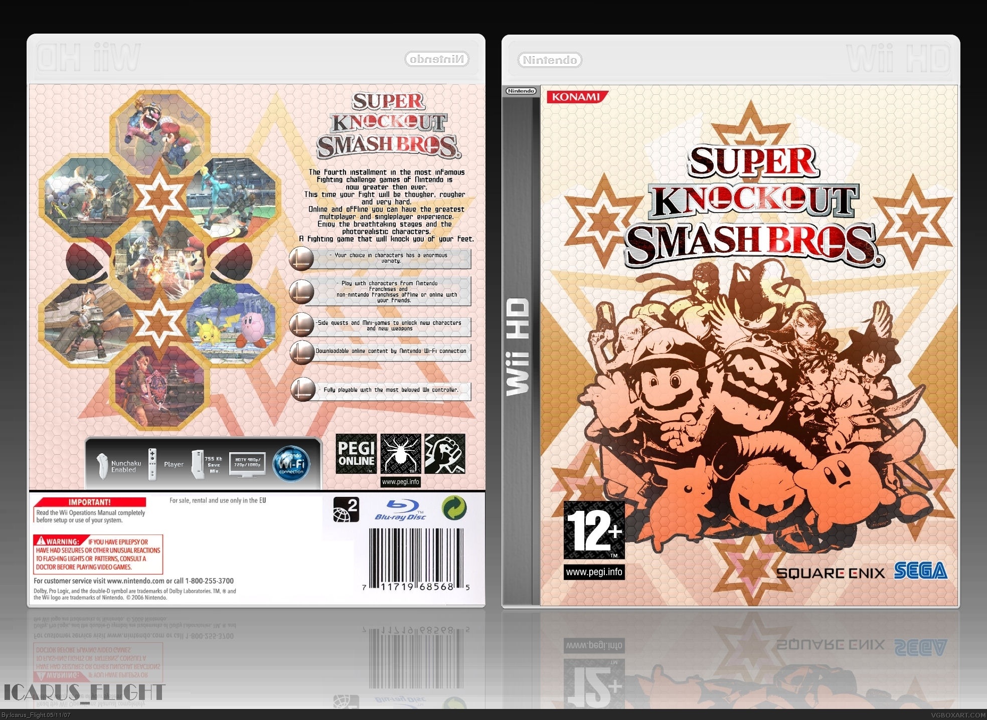 Super Knockout: Smash Bros. box cover