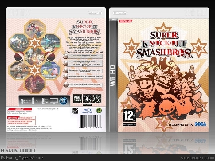 Super Knockout: Smash Bros. box art cover