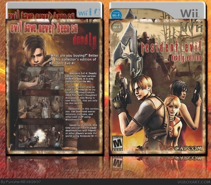 Resident Evil 4 Deadly Edition box art cover