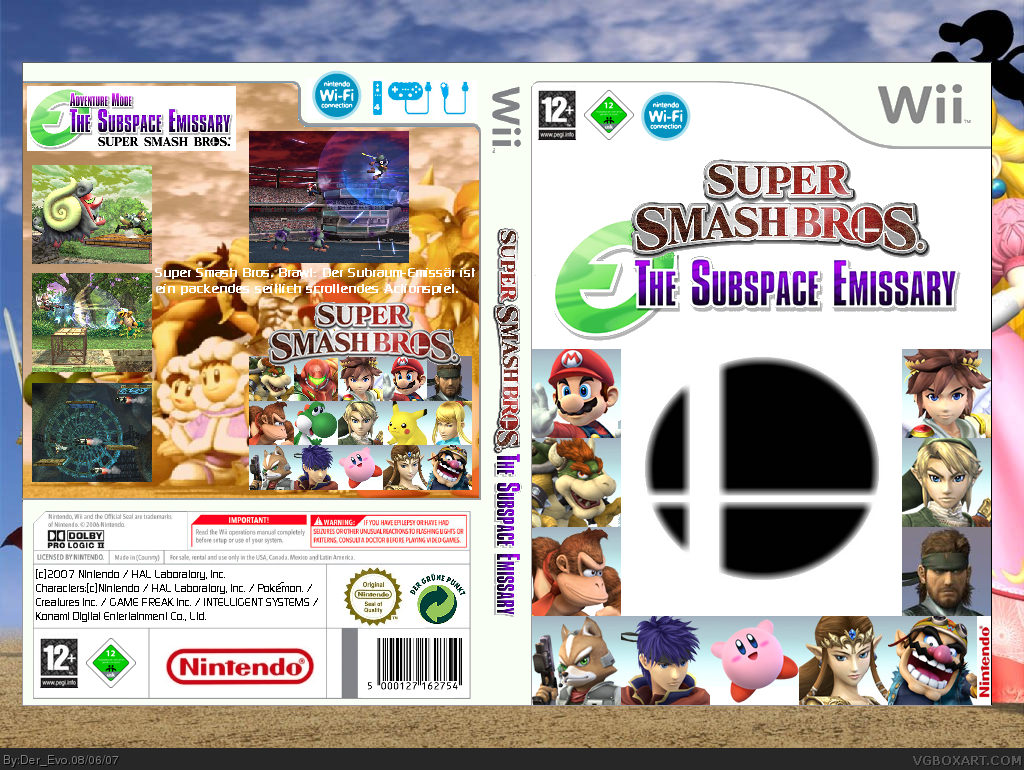 Super Smash Bros. - The Subspace Emissary box cover