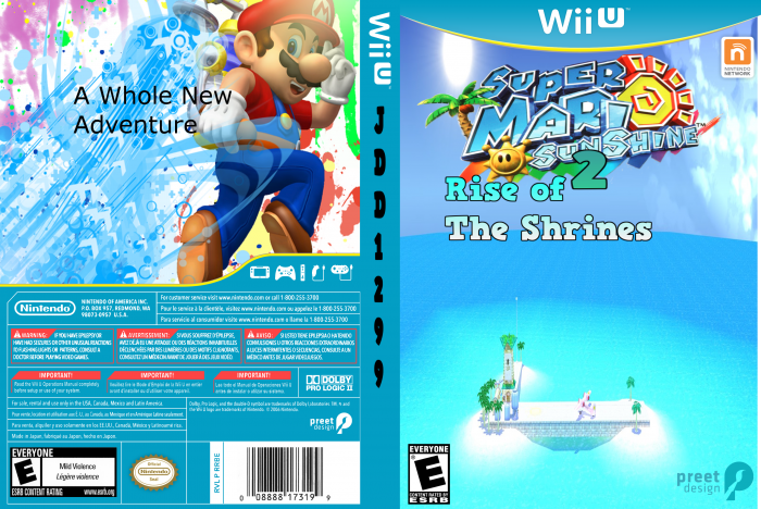 Super Mario Sunshine 2: Rise of The Shrines box art cover
