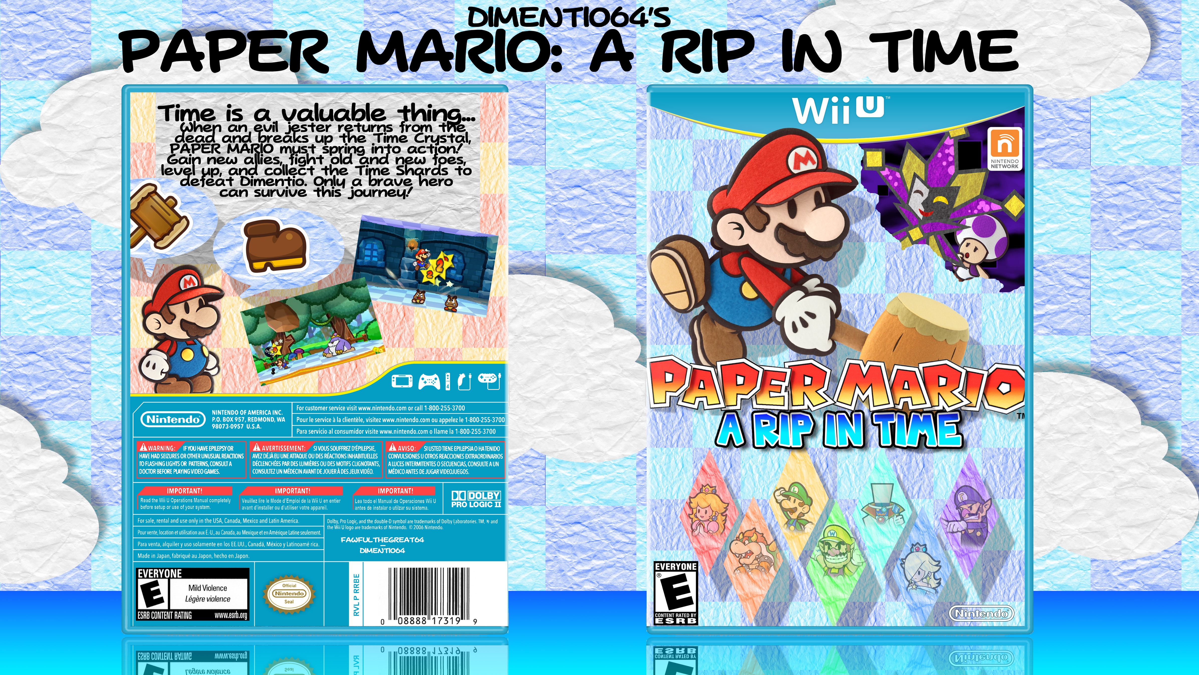 Paper Mario: A Rip in Time box cover